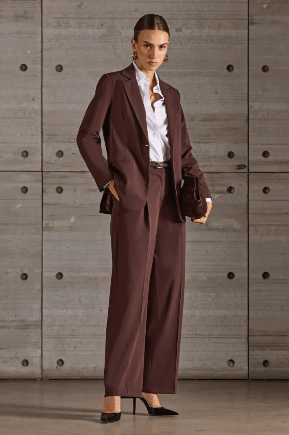 Giacca misto lana con spacchi – Kartika