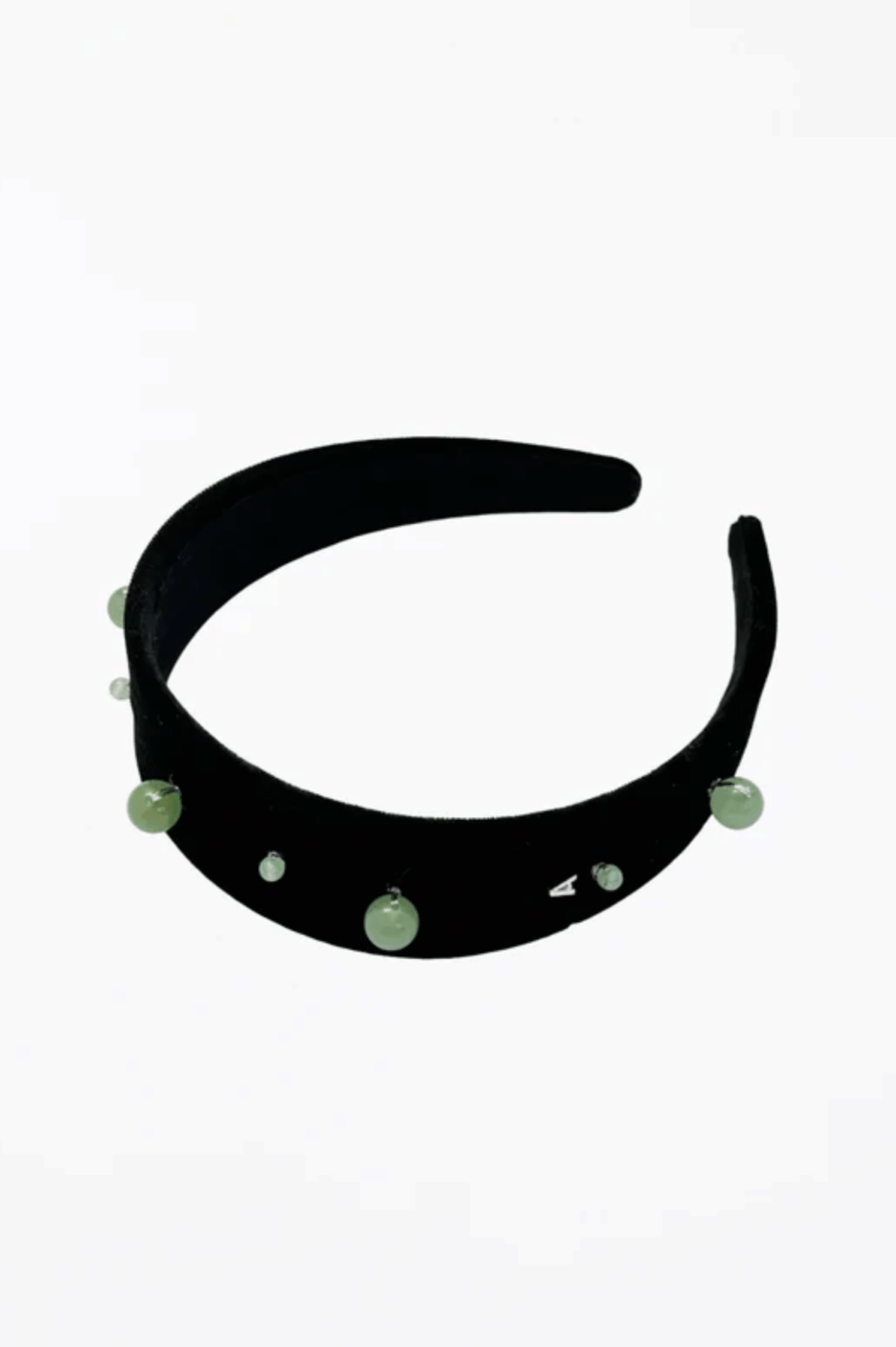 Veysel Embellished Silk Velvet Headband