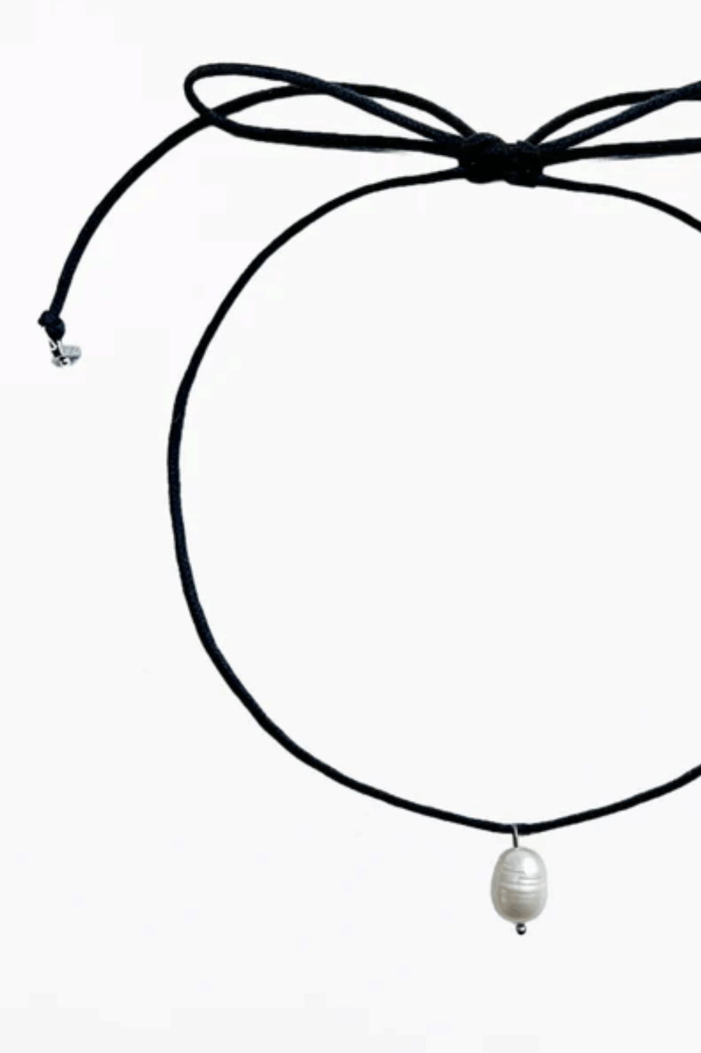 Tigra White Pearl Cord Necklace