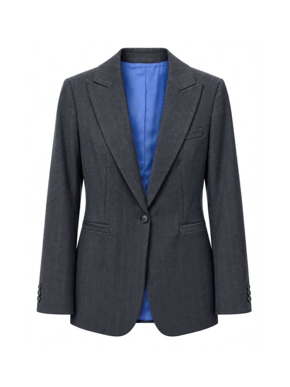 Blazer gessato blu