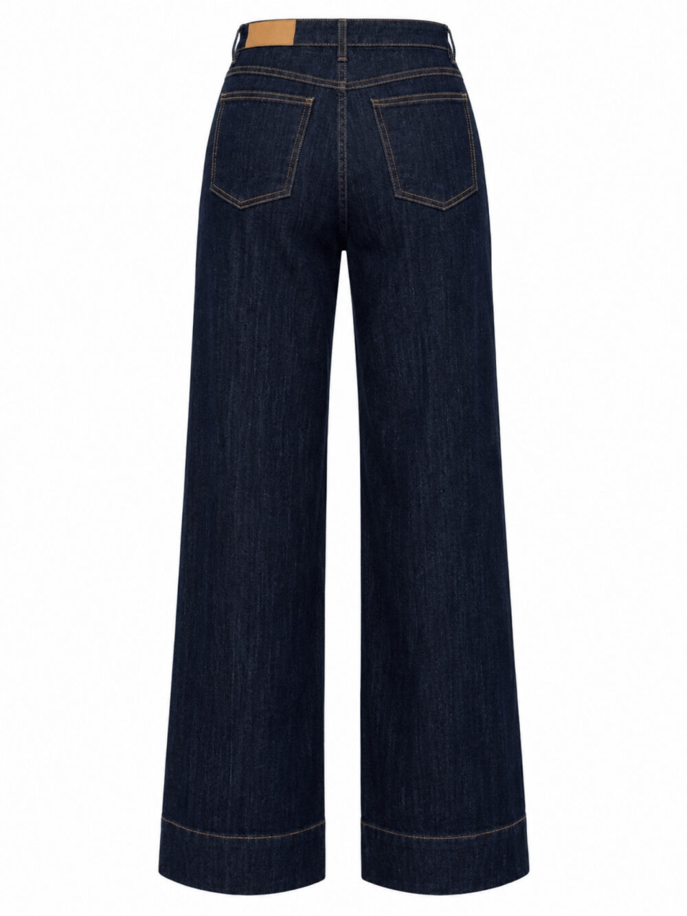 Jeans donna Kartika scuro con cuciture a contrasto